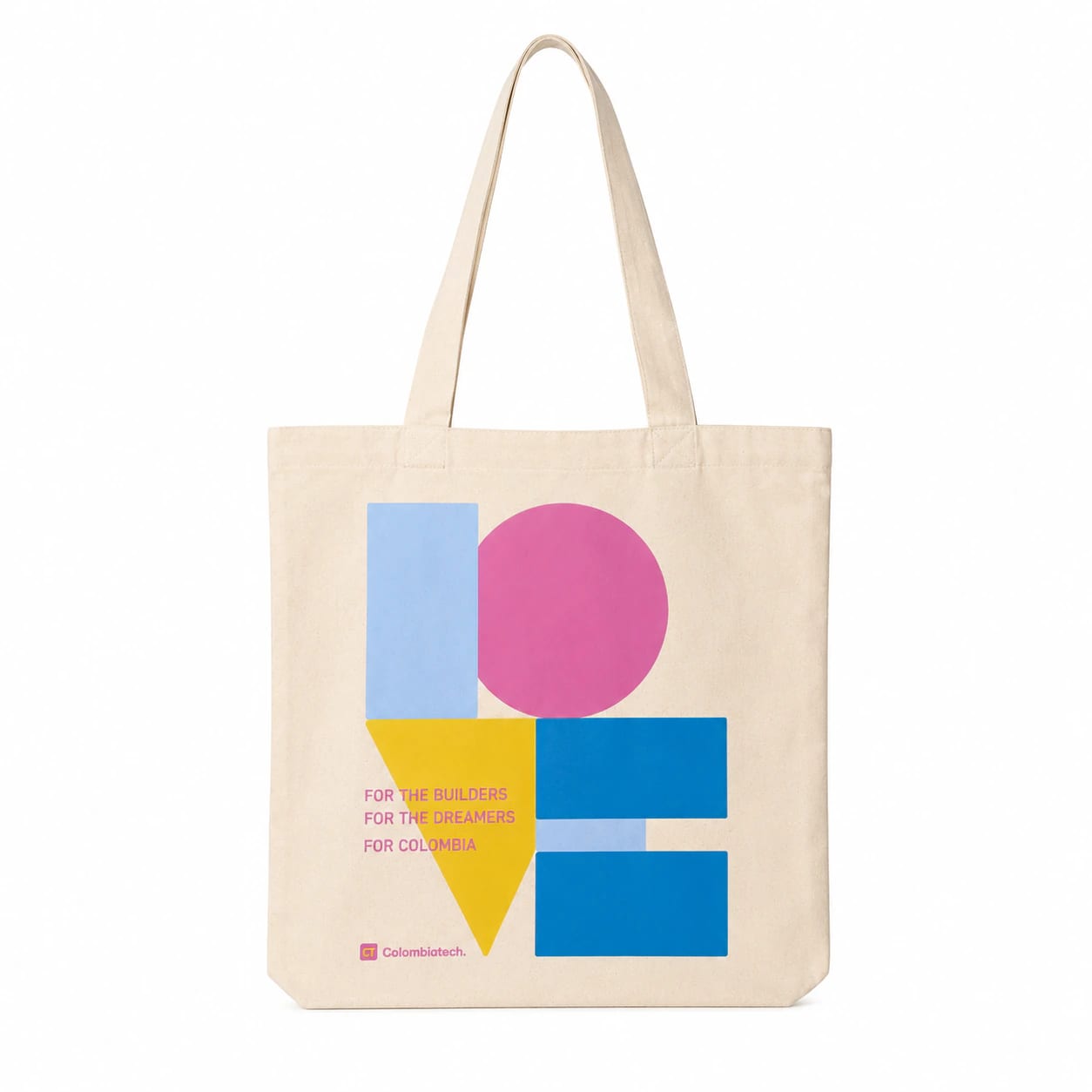 CTW Tote Bag With Love Colombia crudo - imagen 2