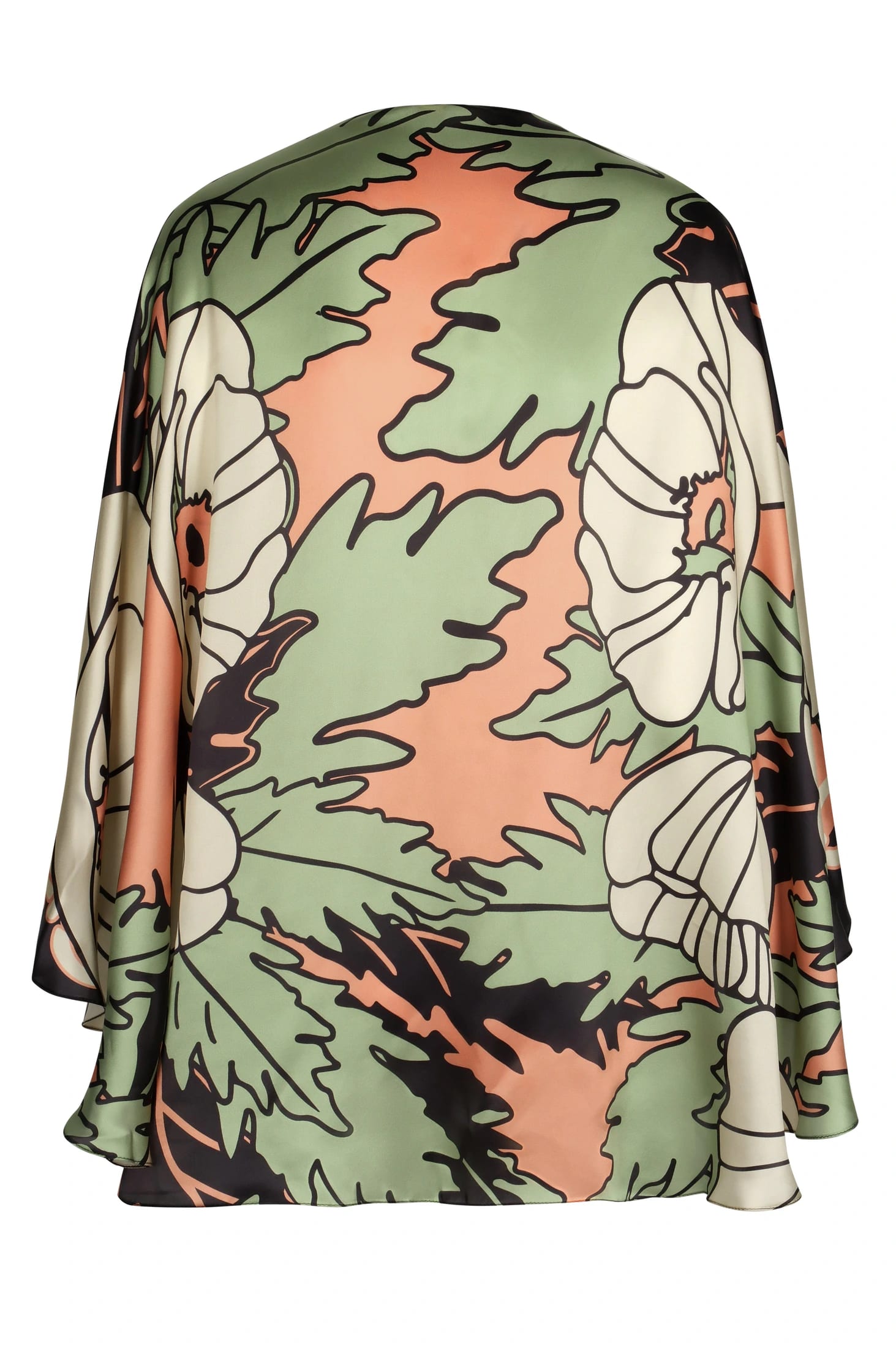 Costa Nova Satin Silk Cape / Sage Gladiolos - imagen 3