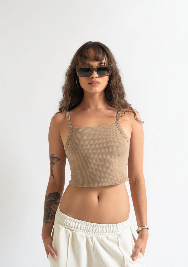Monclair brown crop top - imagen 2