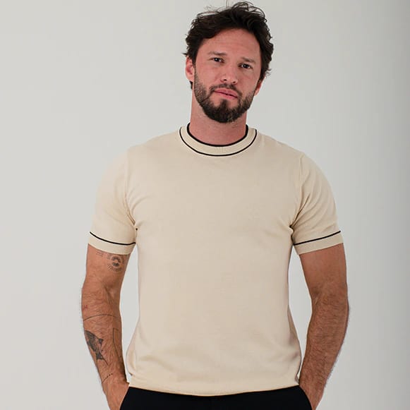 T-SHIRT MODA TEJIDO HOMBRE - imagen 2