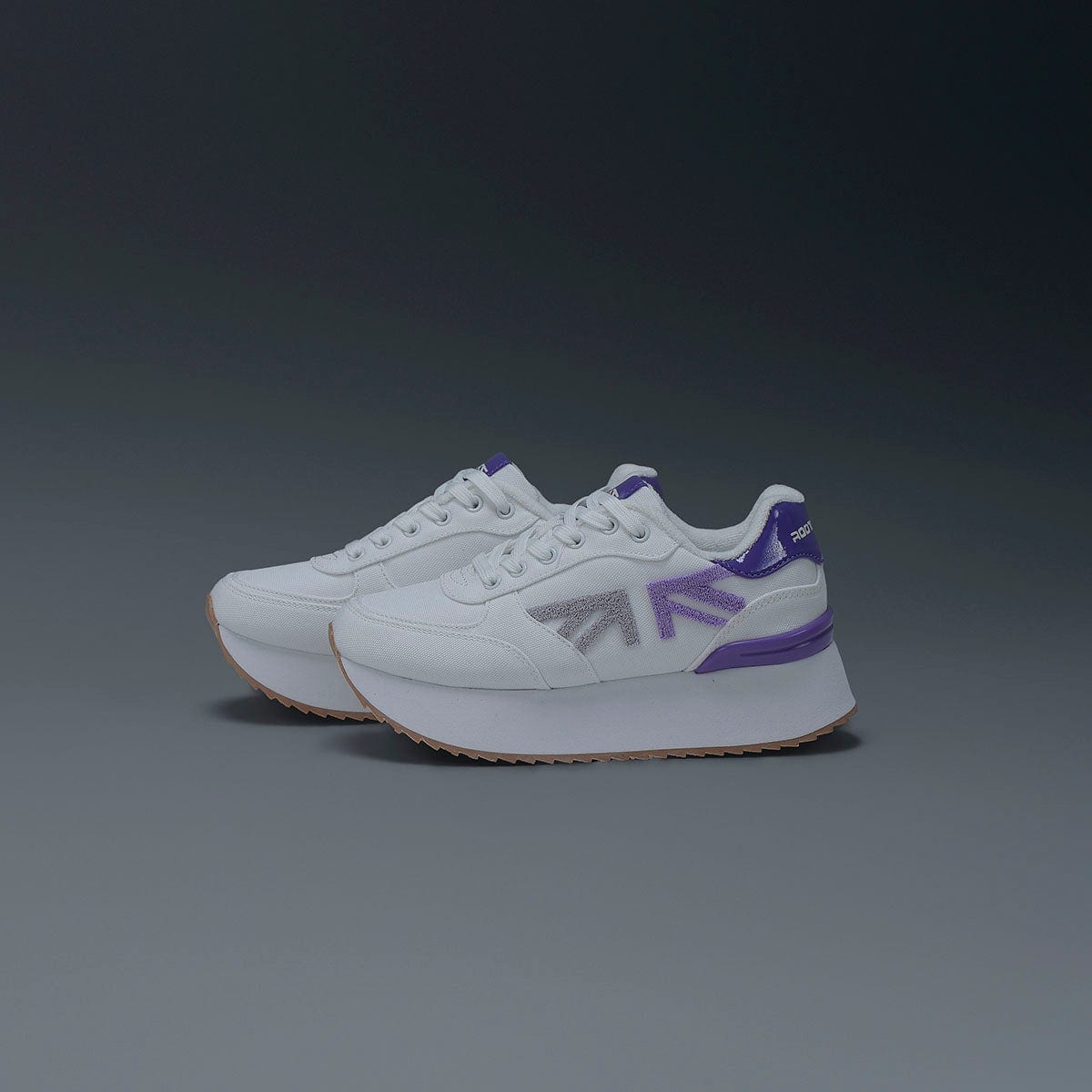 Tenis Blanco Morado Mujer - imagen 1