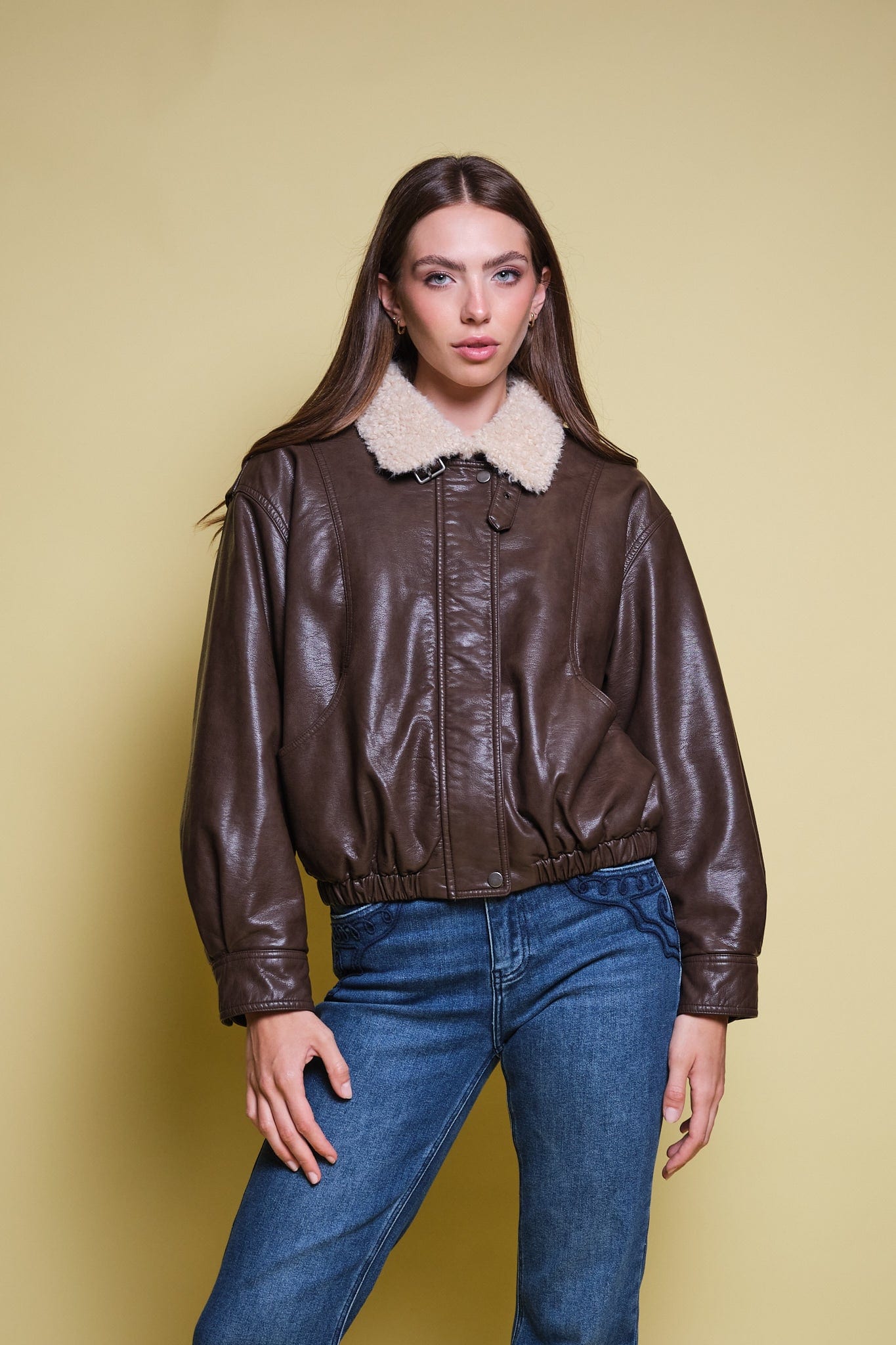 CHAQUETA SHEARLING CAFE - imagen 4
