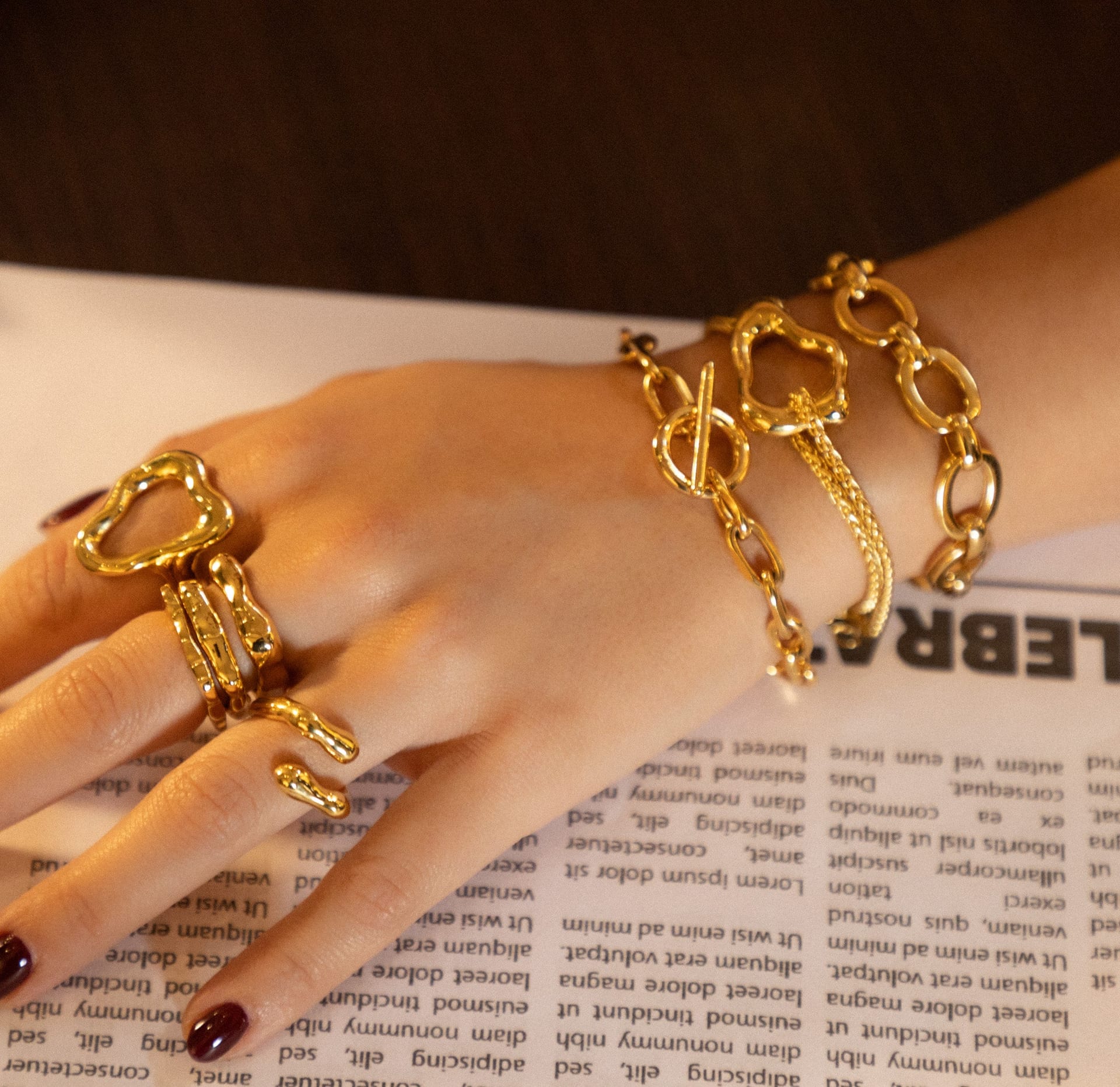 Set X3 Anillos Ondas - imagen 4