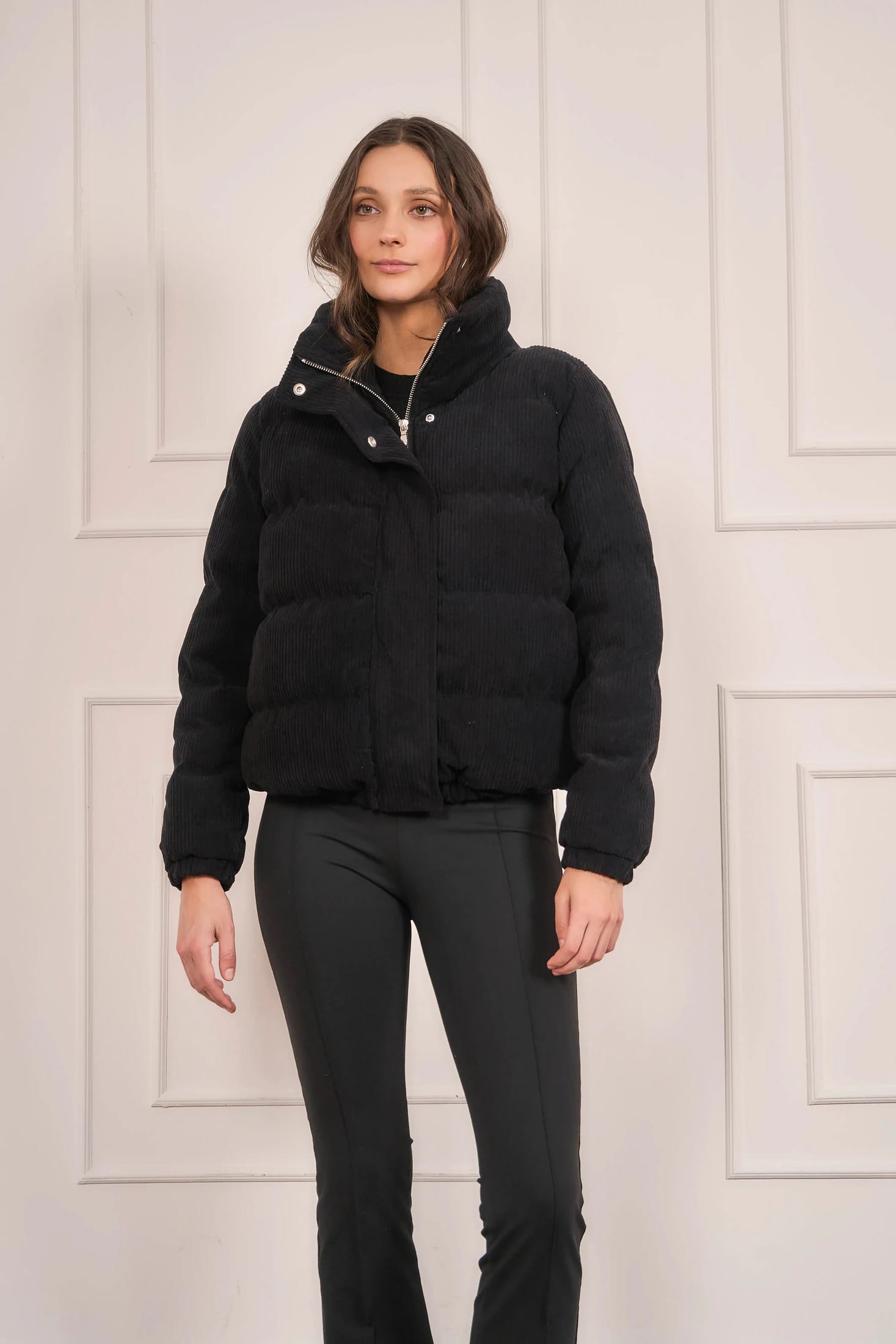 Chaqueta Puffer Mujer Negra - imagen 3