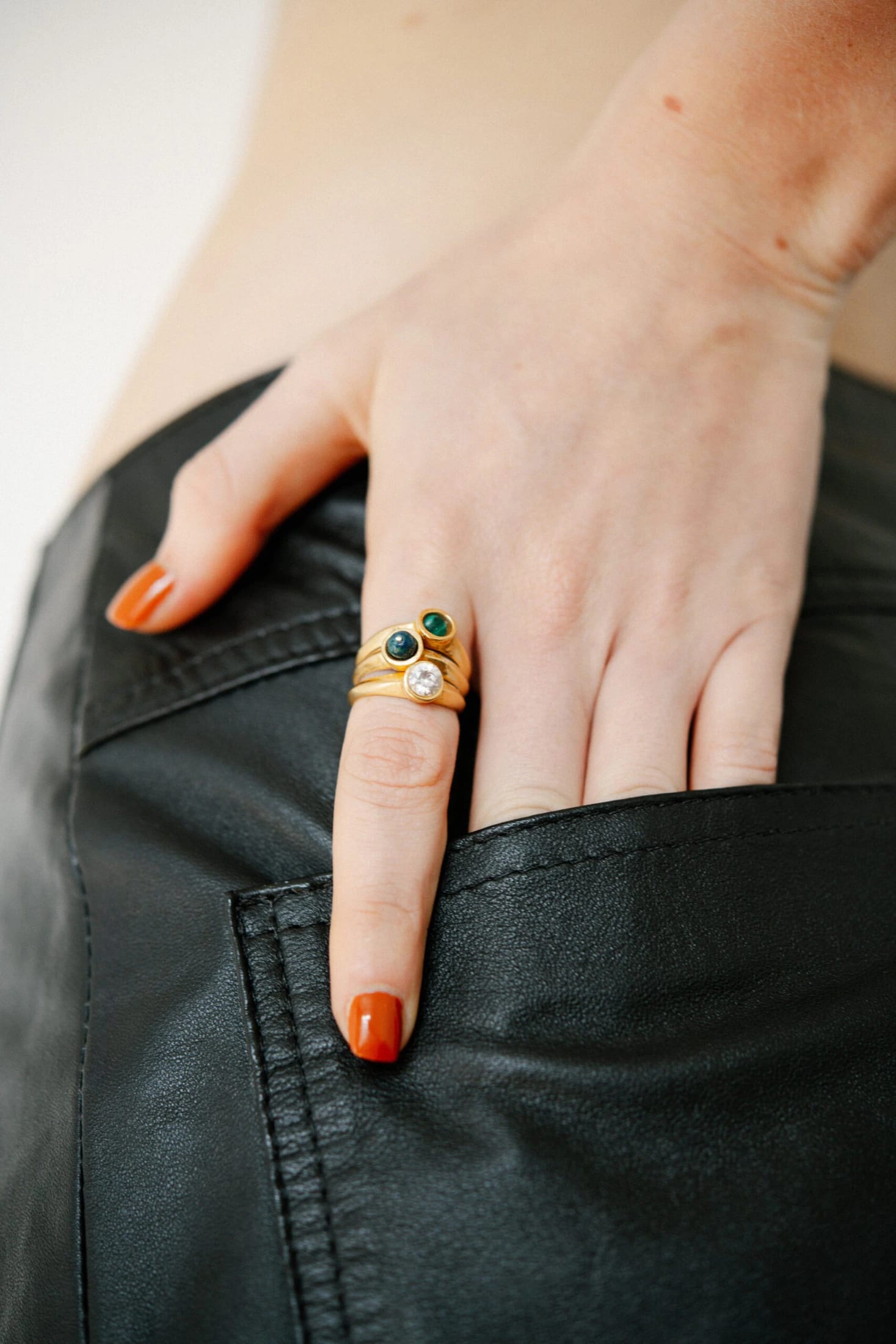 Anya Ear Cuff Ring Gold - imagen 3