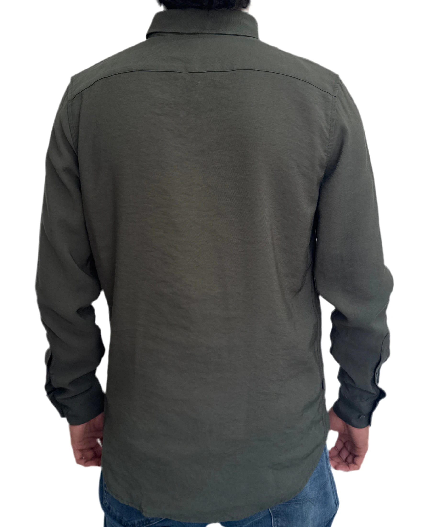 Camisa Verde Oscuro en rayón - imagen 2