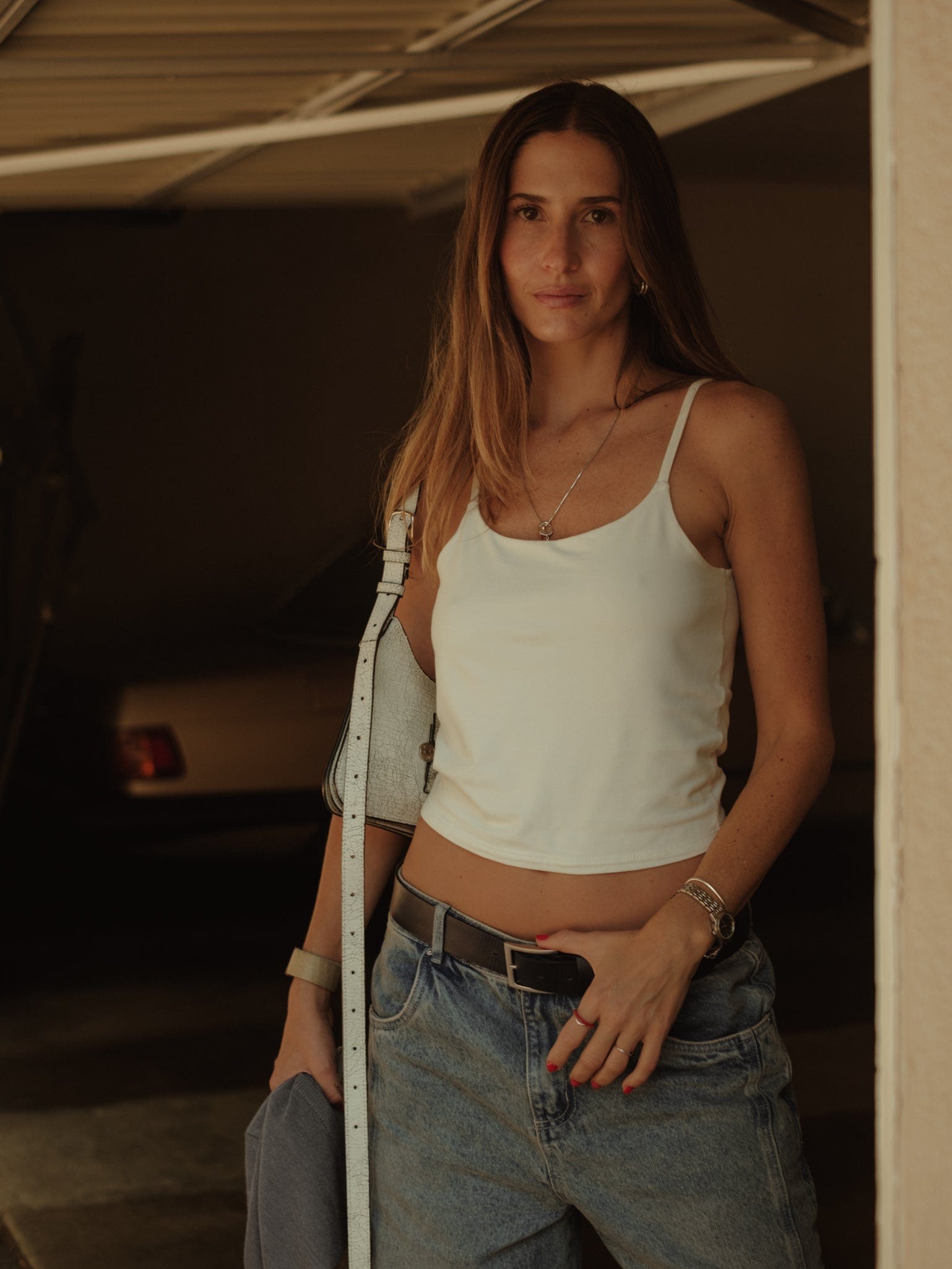ESSENTIAL TANK TOP - SOFT WHITE - imagen 1