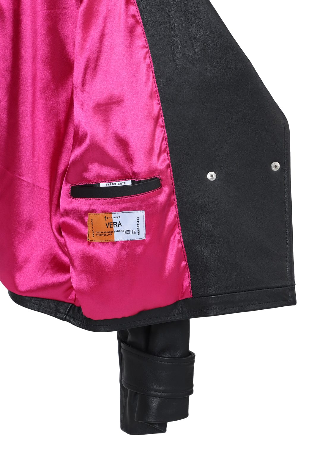 LEROY BIKER LEATHER JACKET - imagen 5