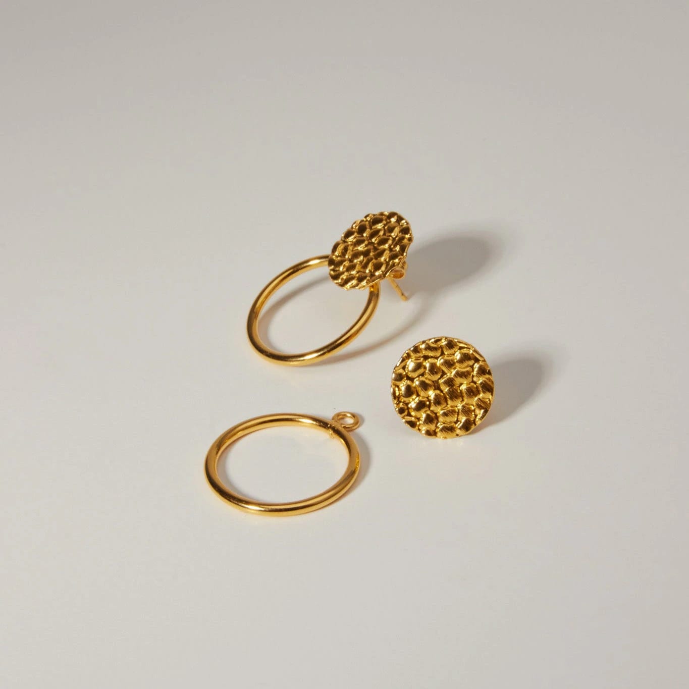 Circle Duo Studs - imagen 2