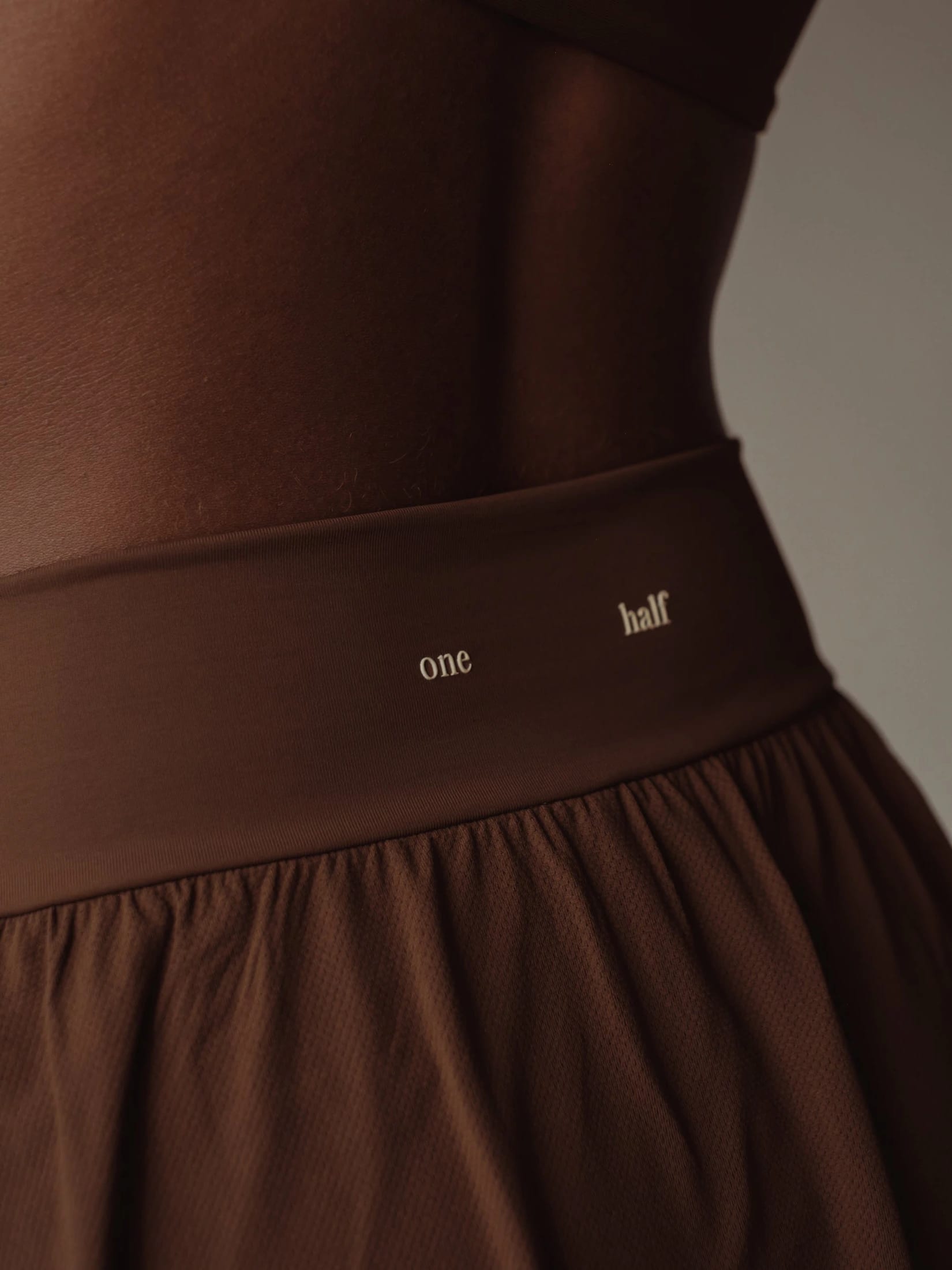 SPORTY MINI SKIRT - SEPIA - imagen 6