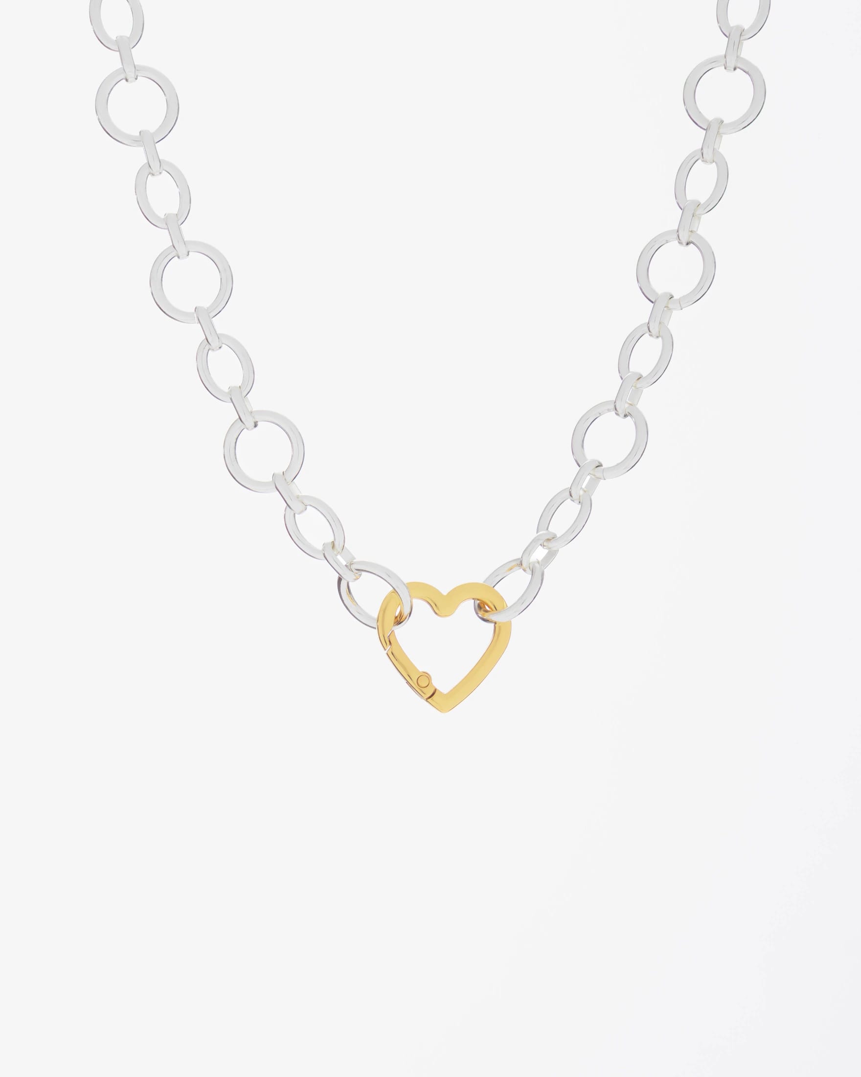 Collar Broche Corazón Silver - imagen 2