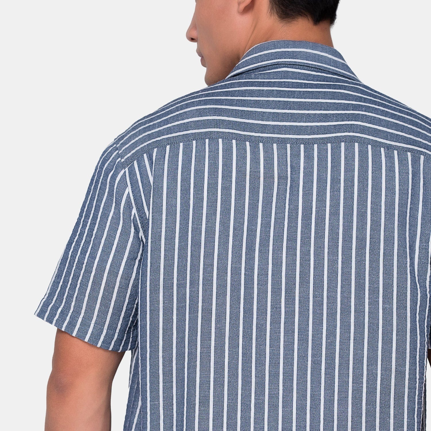 Vertical Stripes S/S Shirt Light Blue - imagen 6