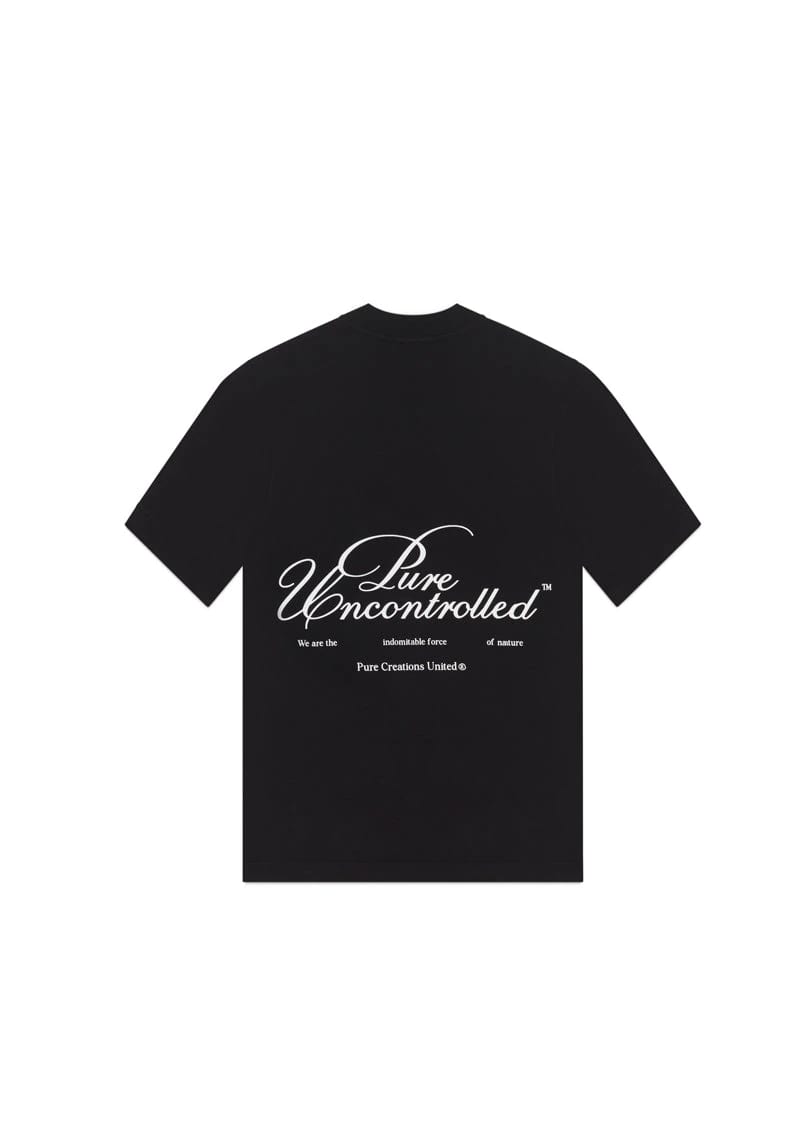 Uncontrolled black t-shirt - imagen 1