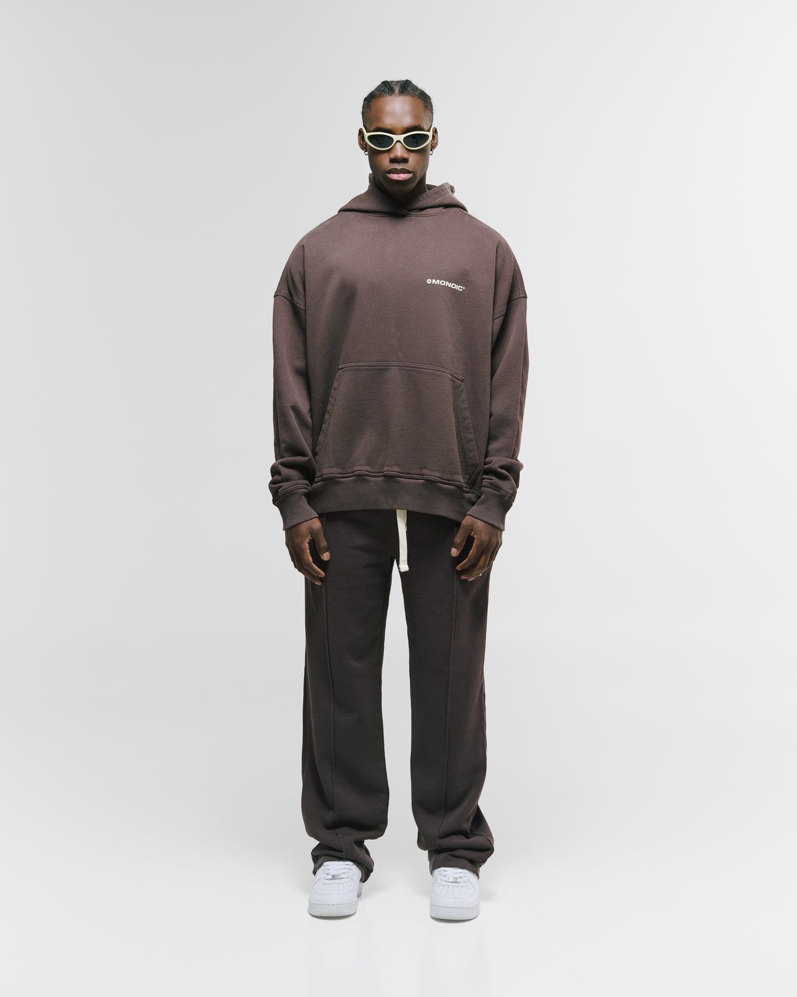 Hoodie Oversized Básico V4 - Café Chocolate - imagen 6