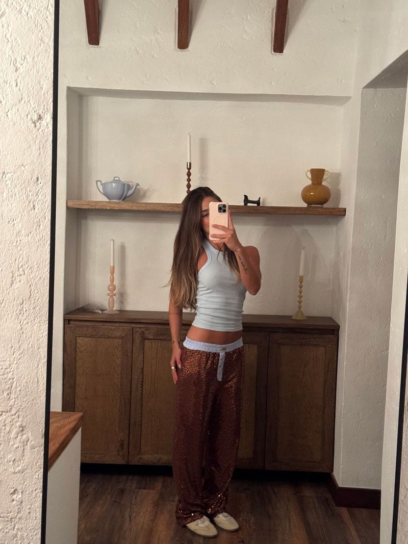 Pantalón lentejuelas Stardust + Tank Top Esqueleto - imagen 3
