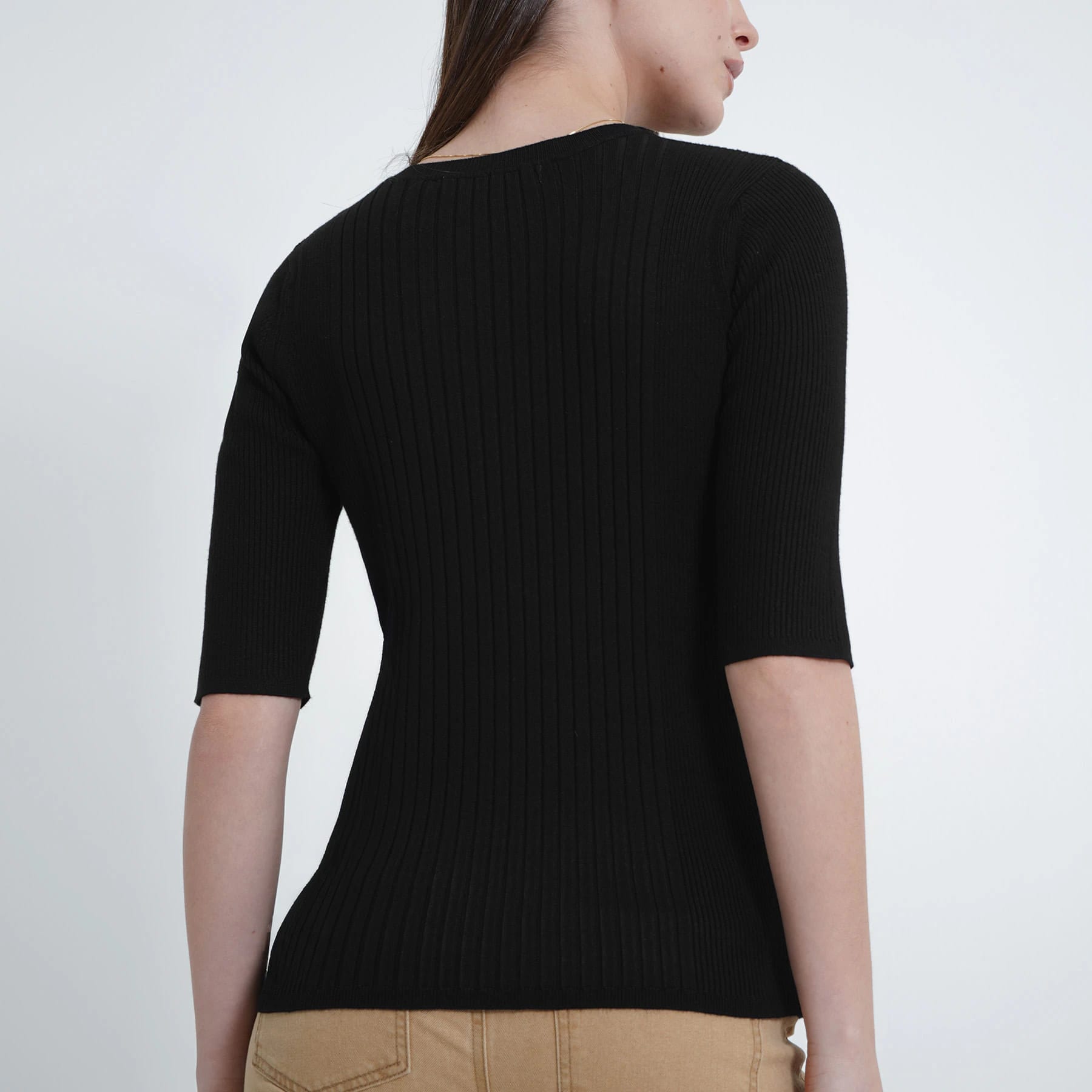 Sweater Cuello Redondo Manga Corta - imagen 5
