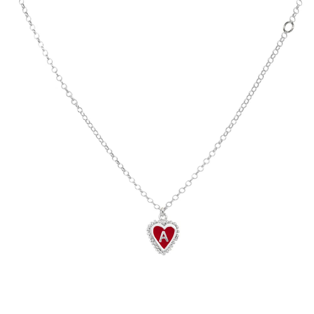 PreOrder Cadena 1 Letra Heart Plata - imagen 5