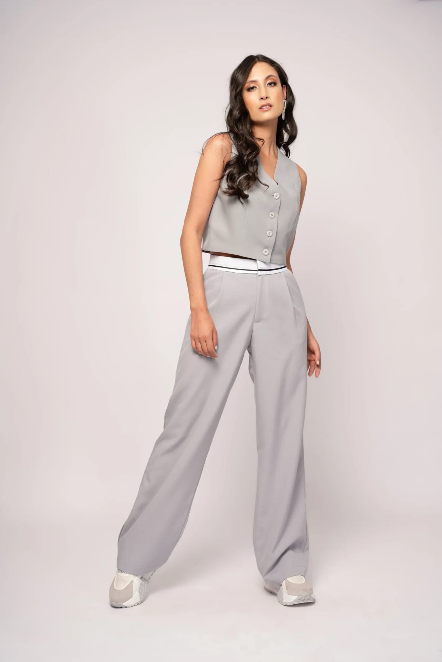 Pantalón Tailoring Gris Perla - imagen 2