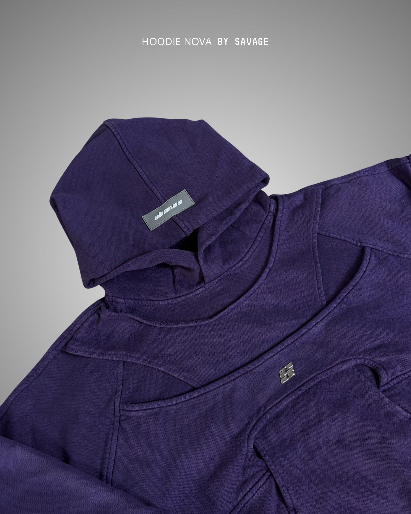 Hoodie Nova  Sun fade Morado 400 gramos - imagen 2