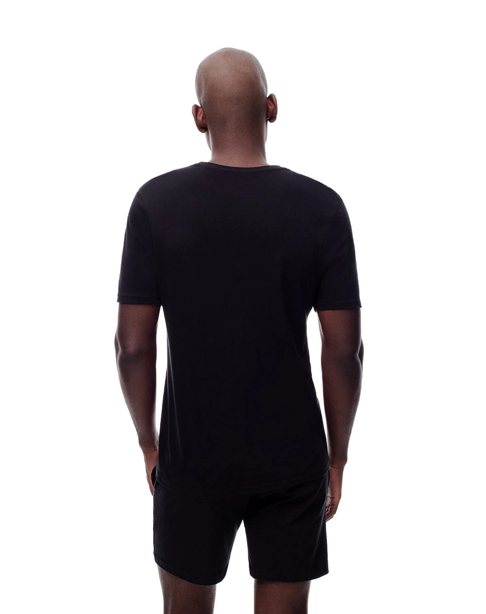 Camiseta relax algodón jersey negra hombre - imagen 2