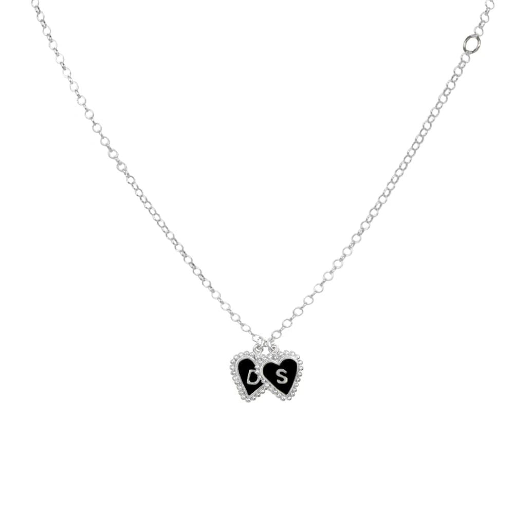PreOrder Cadena 2 Letras Heart Plata - imagen 4