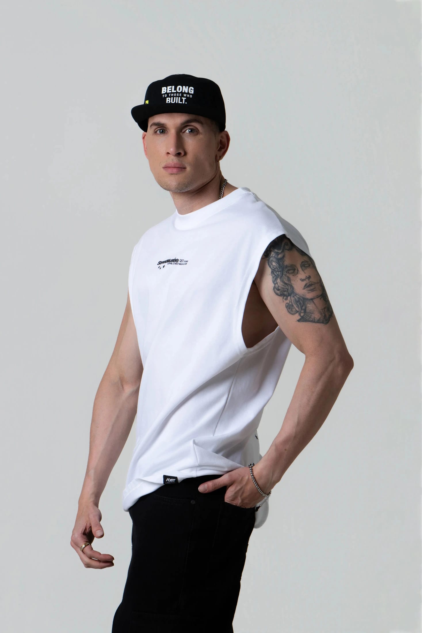 CAMISETA MANGA SISA COLOR BLANCO OPTICO - imagen 3