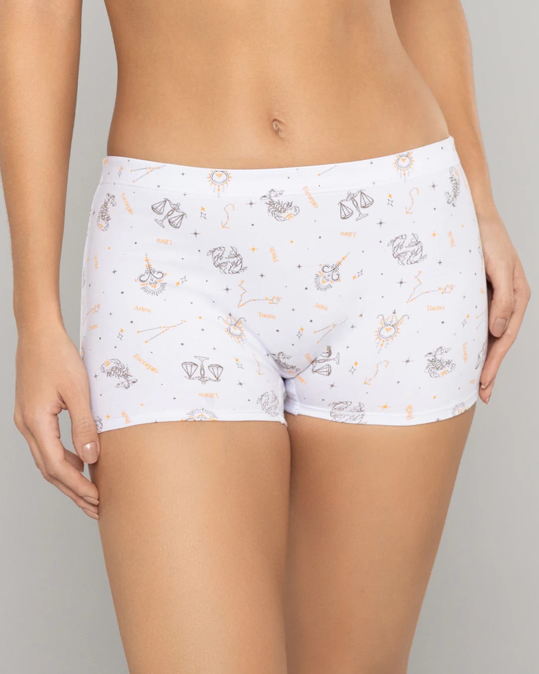 Boxer Largo Tiro Alto en Algodón Estampado para Mujer Ref. 8023 - imagen 4