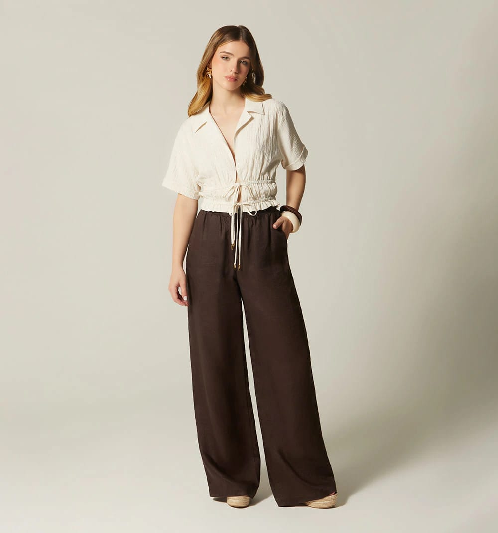 Pantalon tiro alto bota ancha - imagen 5