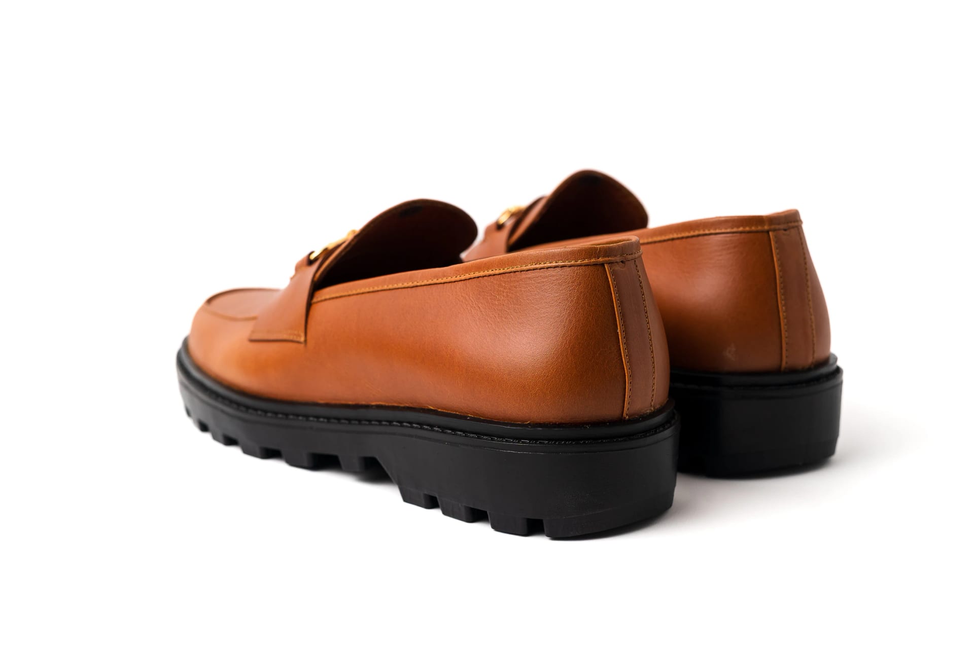 Mocasines Dublín Miel Hebilla Dorada - imagen 3