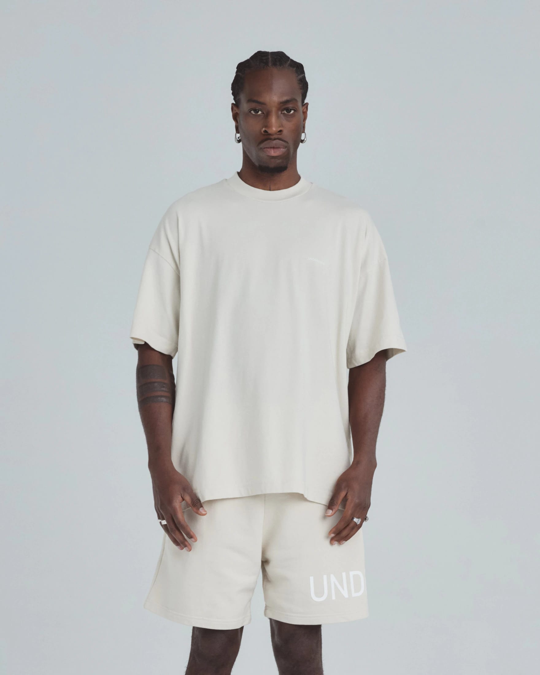 Line Basic Tshirt Cream - imagen 2