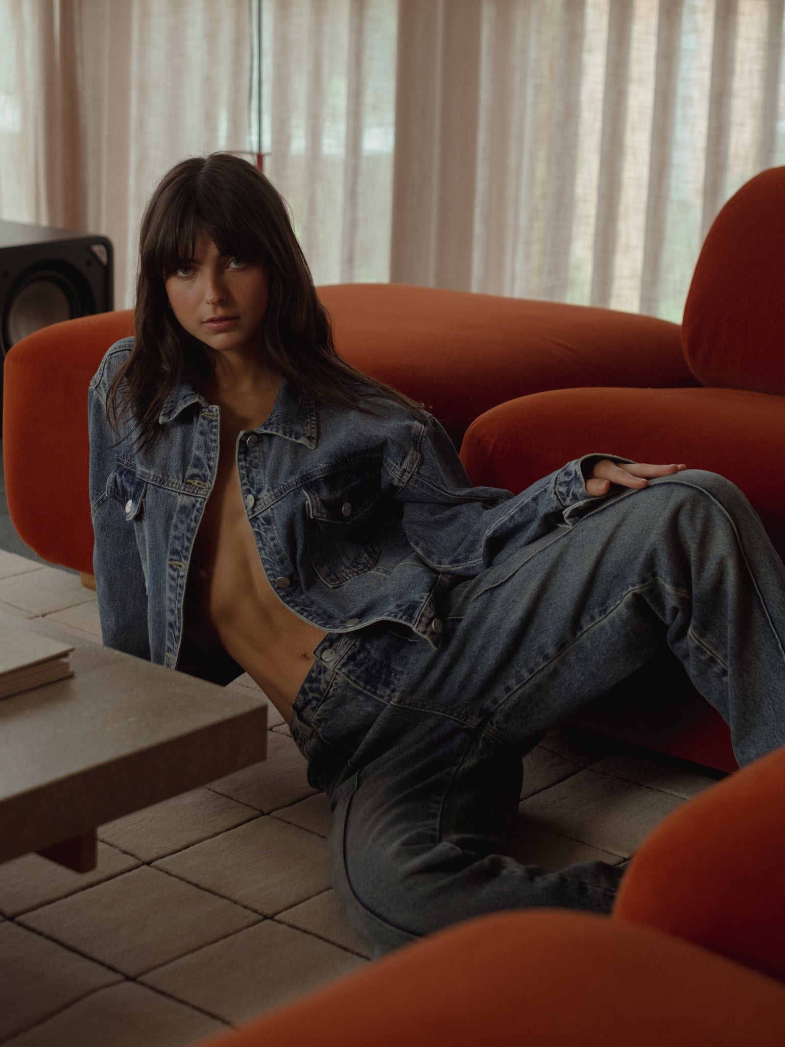 OVERLAY DENIM JACKET - CLASSIC BLUE - imagen 4