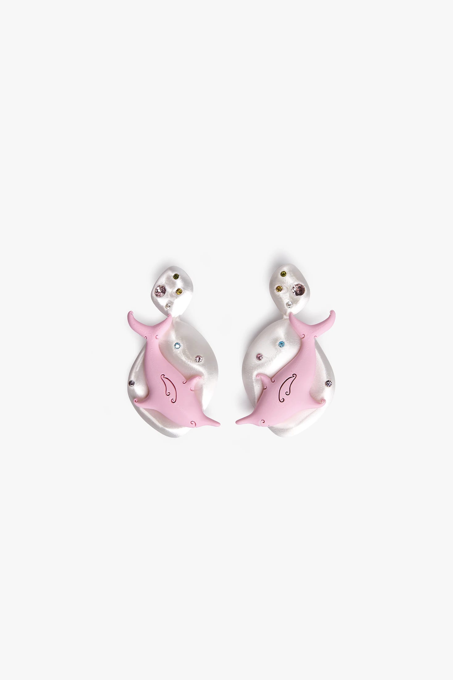 Aretes Delfin Doble - imagen 2