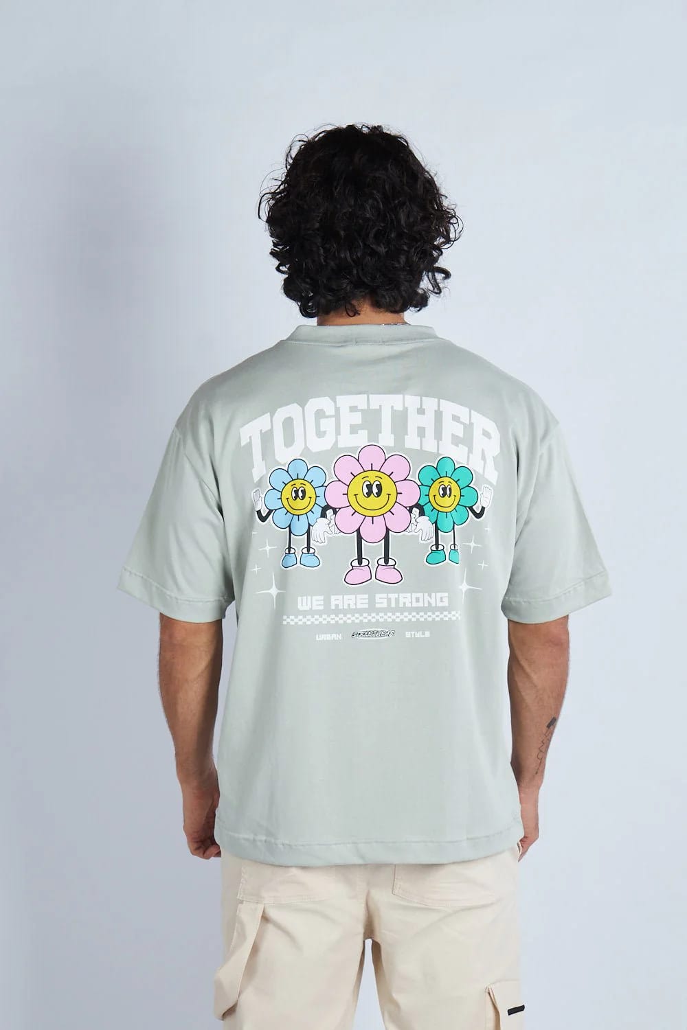 Camiseta oversize estampado Together Gris V | DROP 03 | - imagen 9