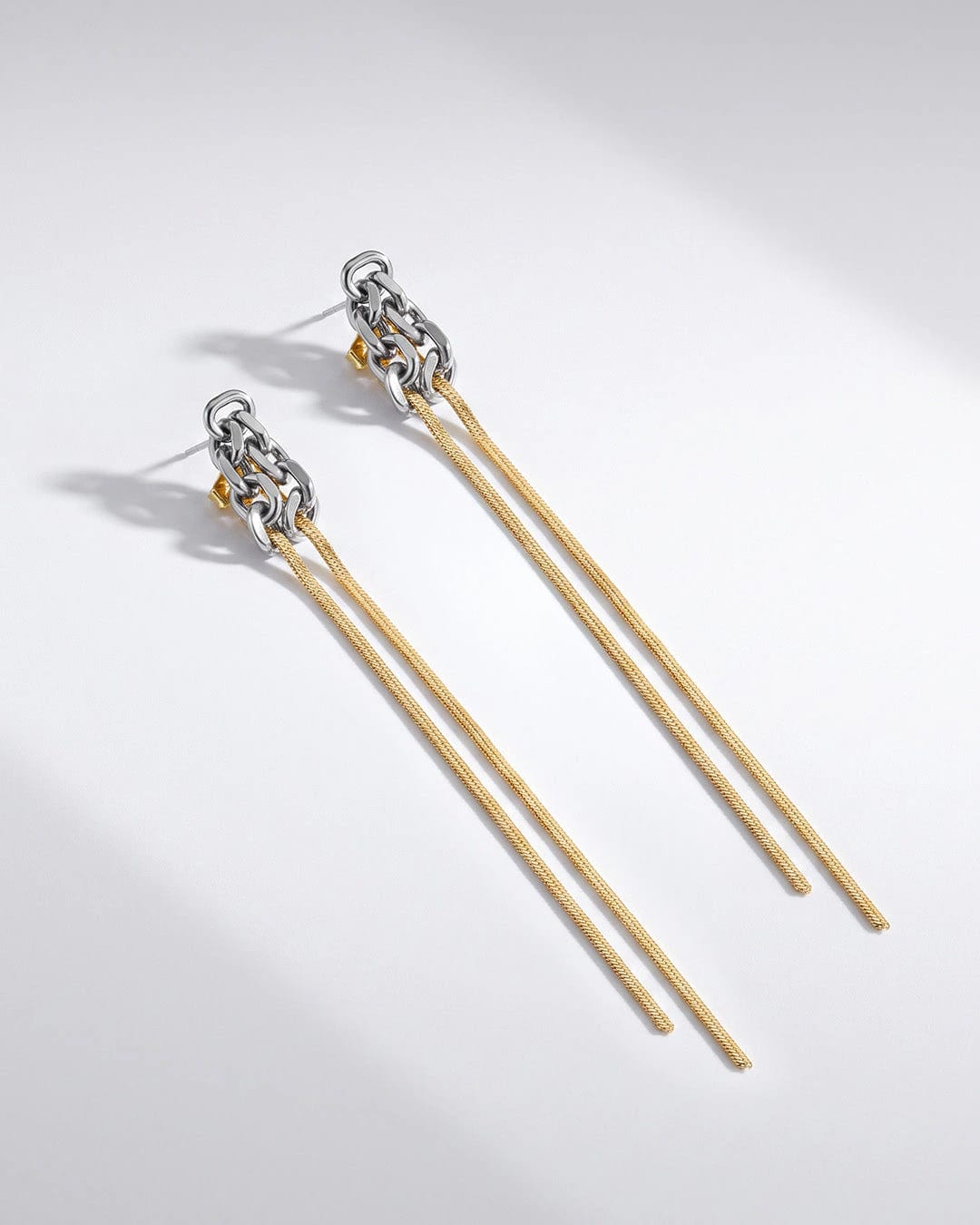 Aretes Eslabones Plana - imagen 3
