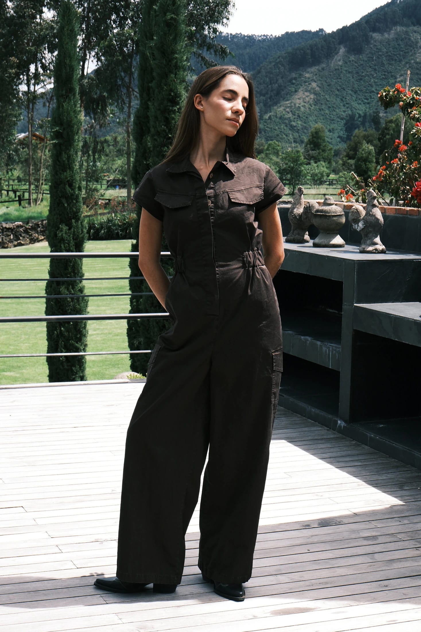 Organic Cotton Cargo Jumpsuit - imagen 7