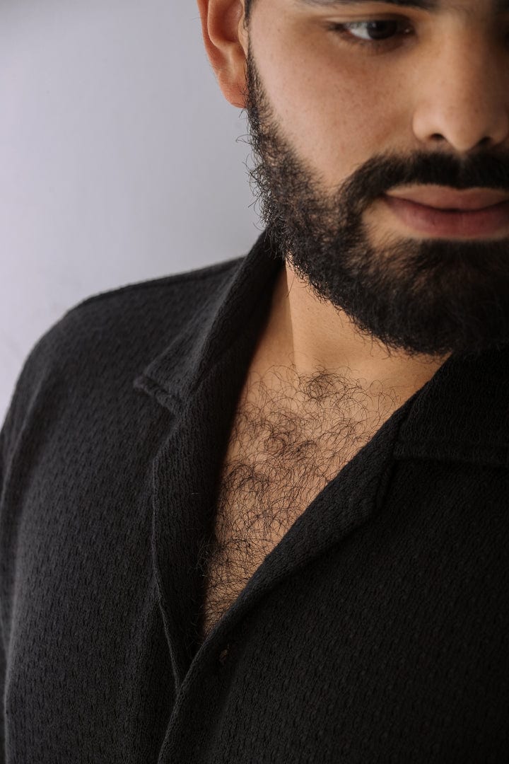 Camisa tejida negra - imagen 7