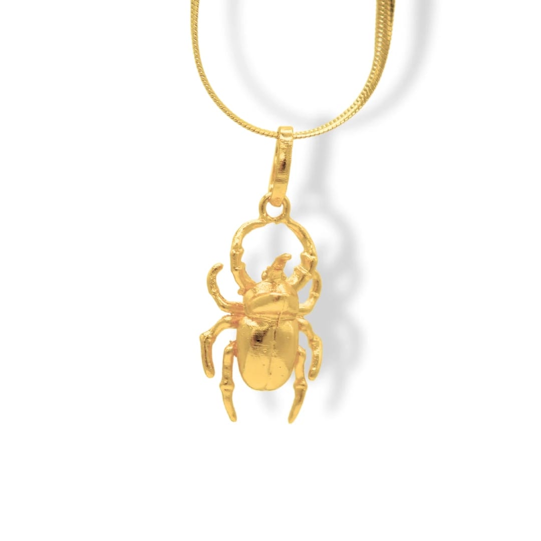 Cadena con escarabajo rinoceronte mediano - imagen 1