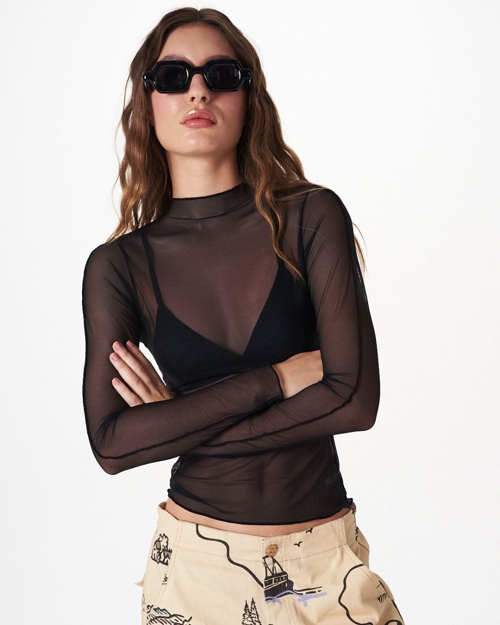 BLACK TRIM TOP - imagen 6