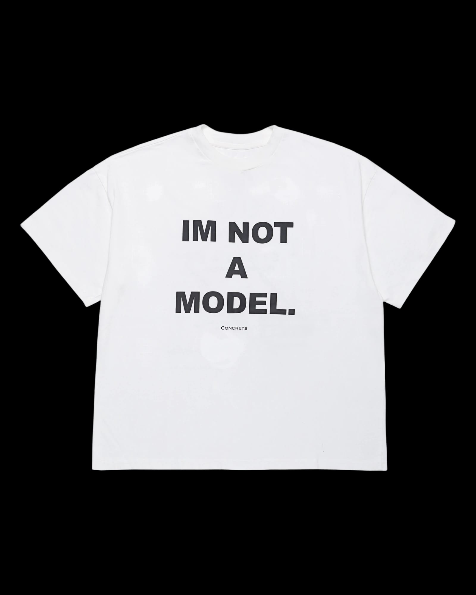 I'M NOT A MODEL T-SHIRT — WHITE - imagen 1