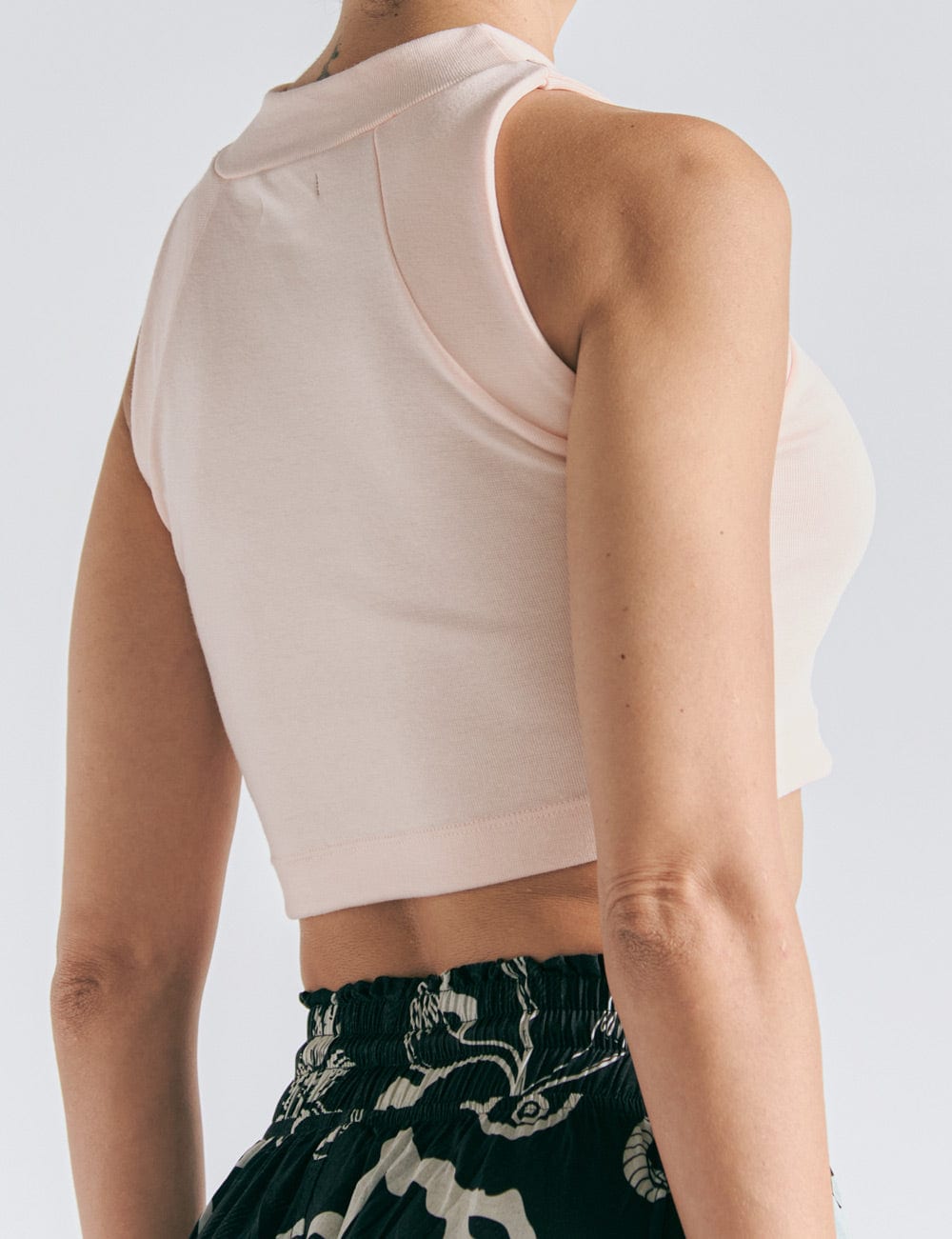 Crop Top Raglan  palo de rosa Mujer - imagen 4