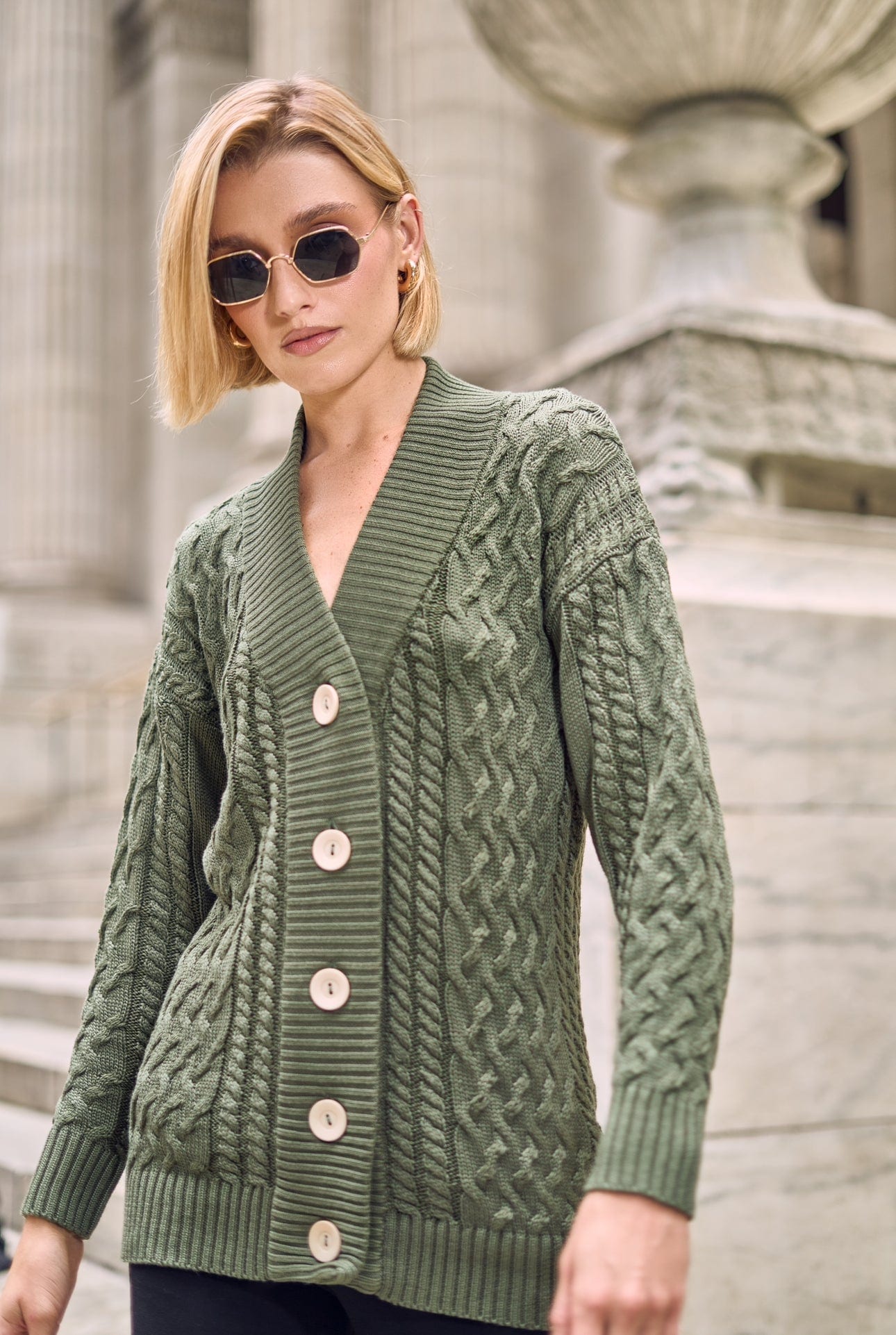 CARDIGAN AVRA VERDE - imagen 1