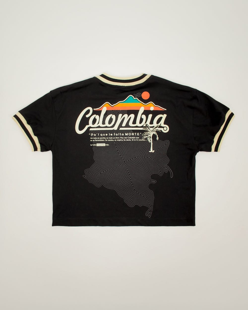 Camiseta Oversized Colombia negro Mujer - imagen 8