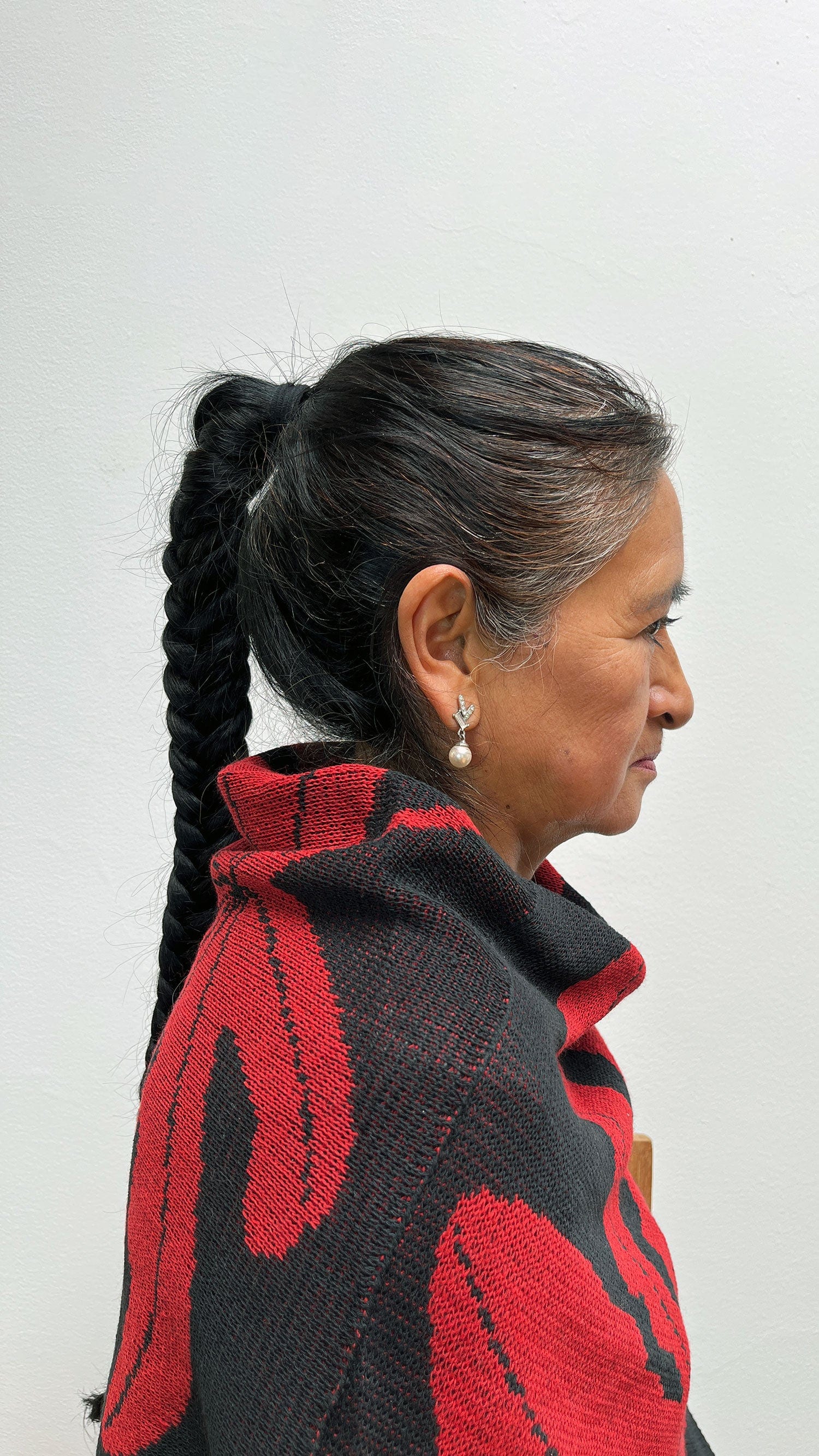 Poncho Yarumo - negro y rojo - imagen 4