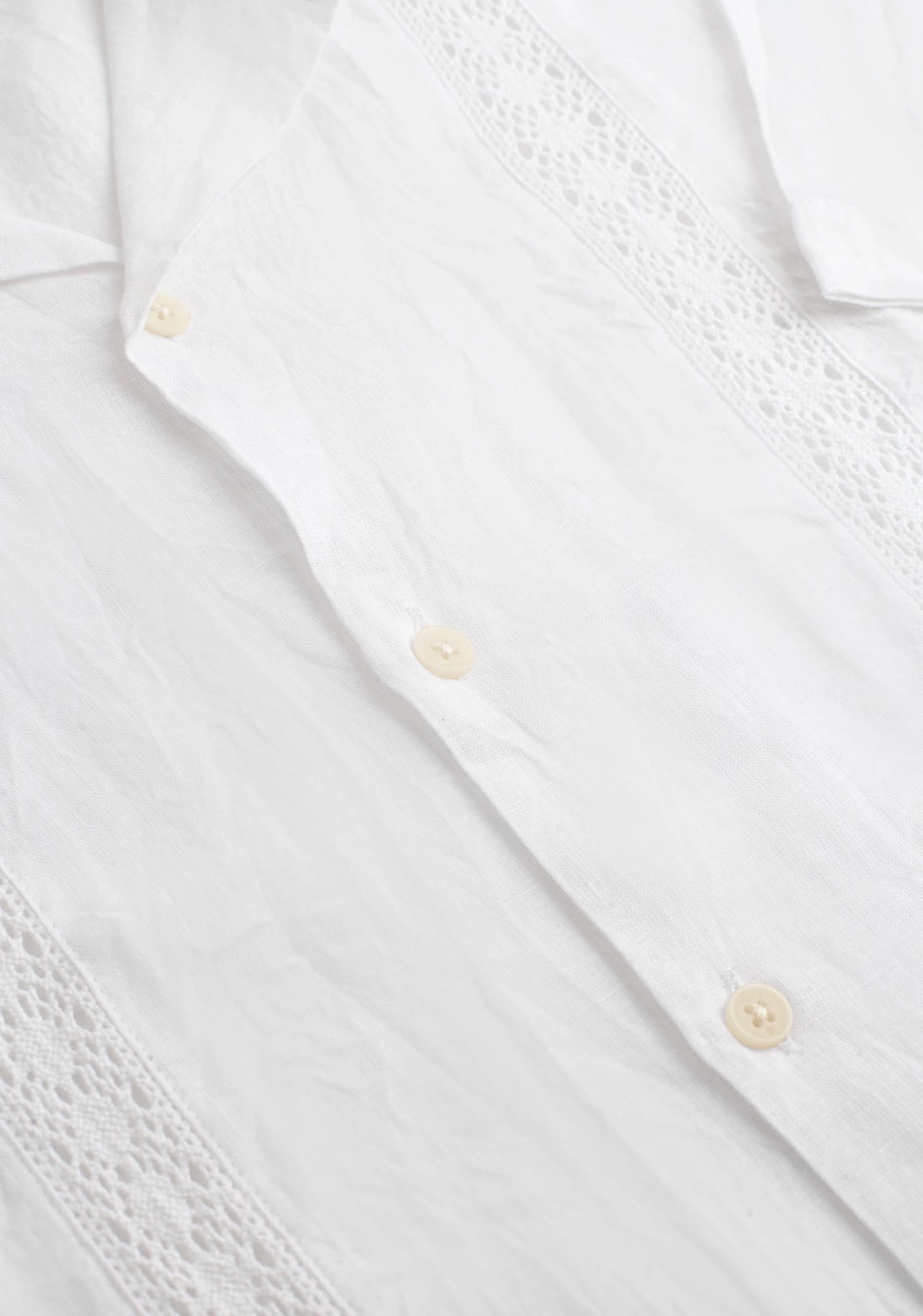 Camisa Guayabera Bol. Manga Corta Blanco - imagen 3