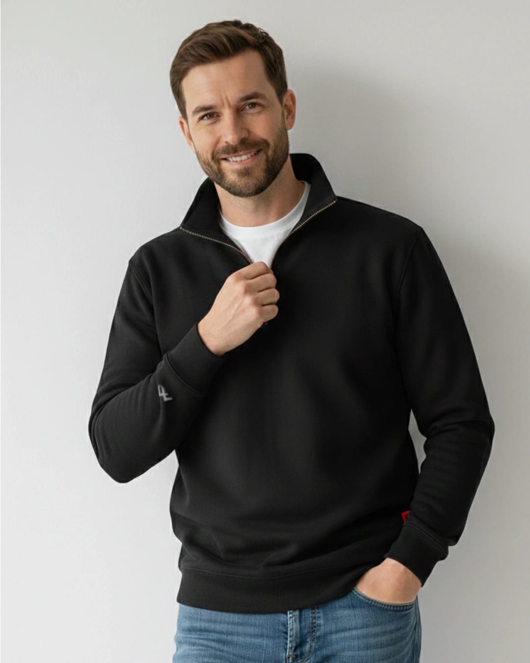 Buzo cuello alto hombre Negro - imagen 1