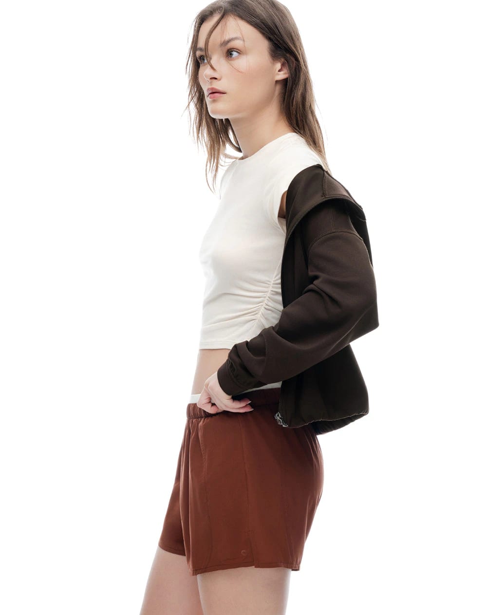 Short deportivo café mujer - imagen 4