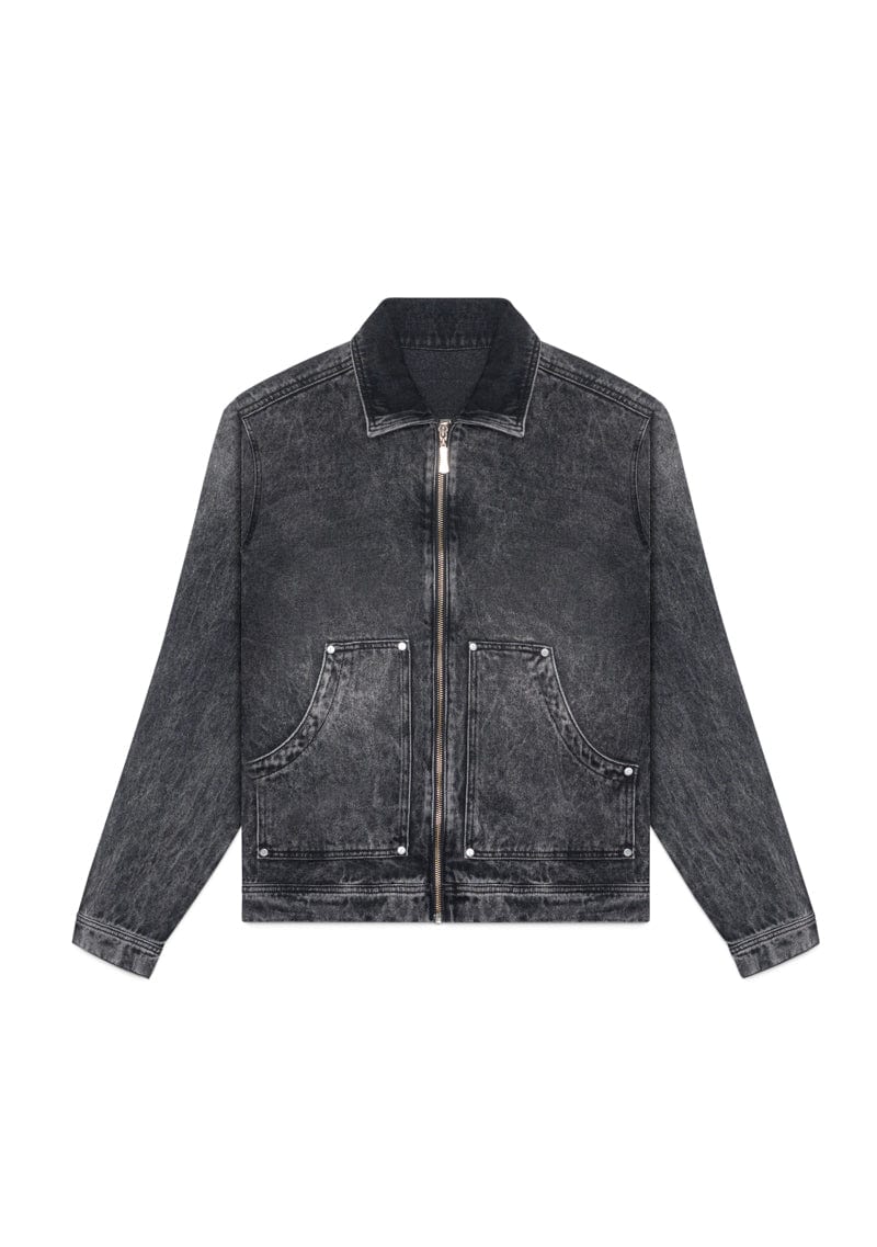 Monclair washed black jacket - imagen 2