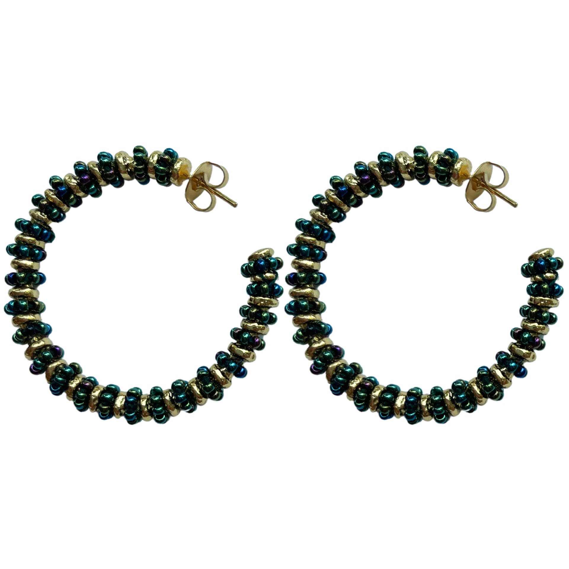 Formation Beaded Maxi Hoops - imagen 2