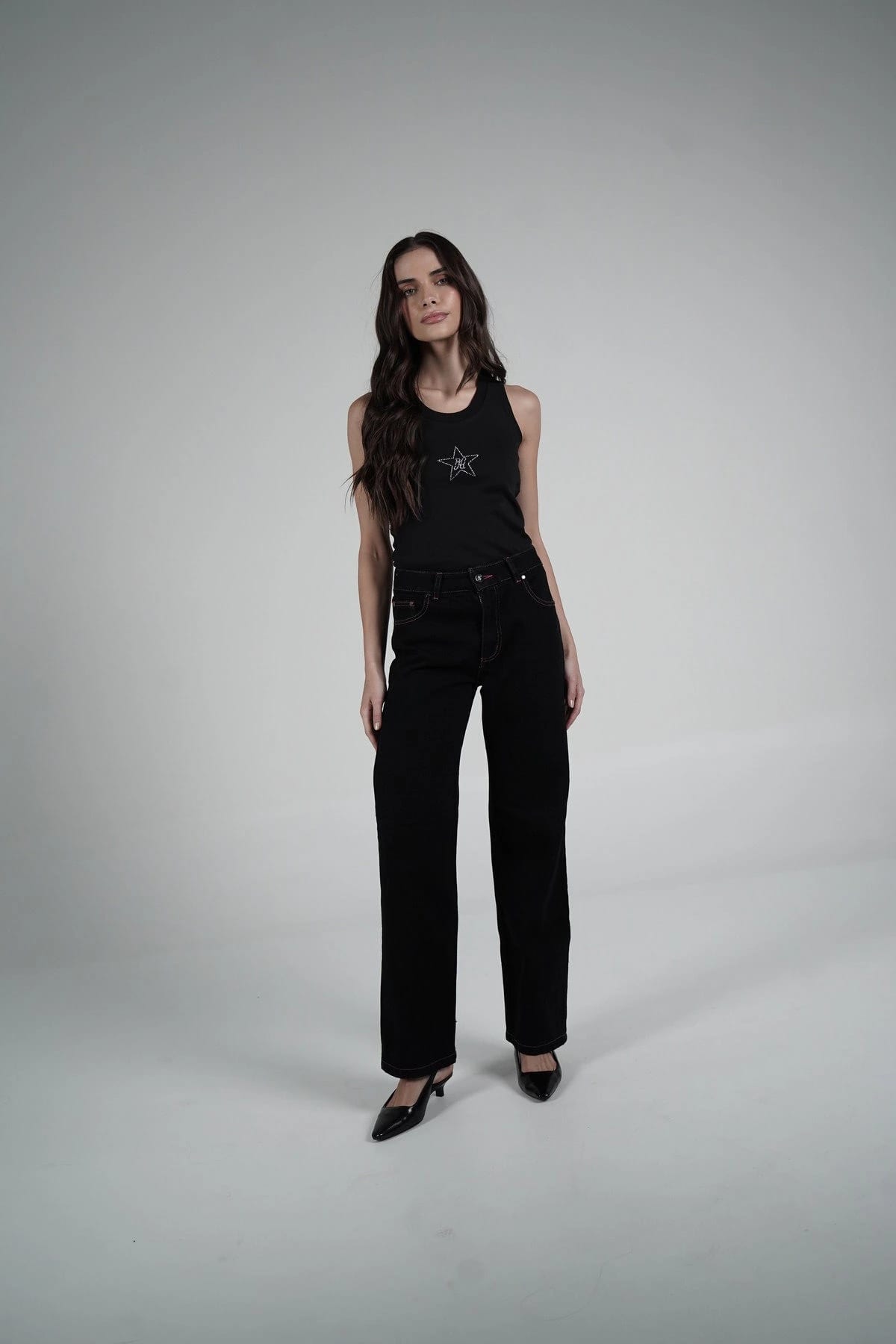 Fucsia Double Star Jeans - imagen 5