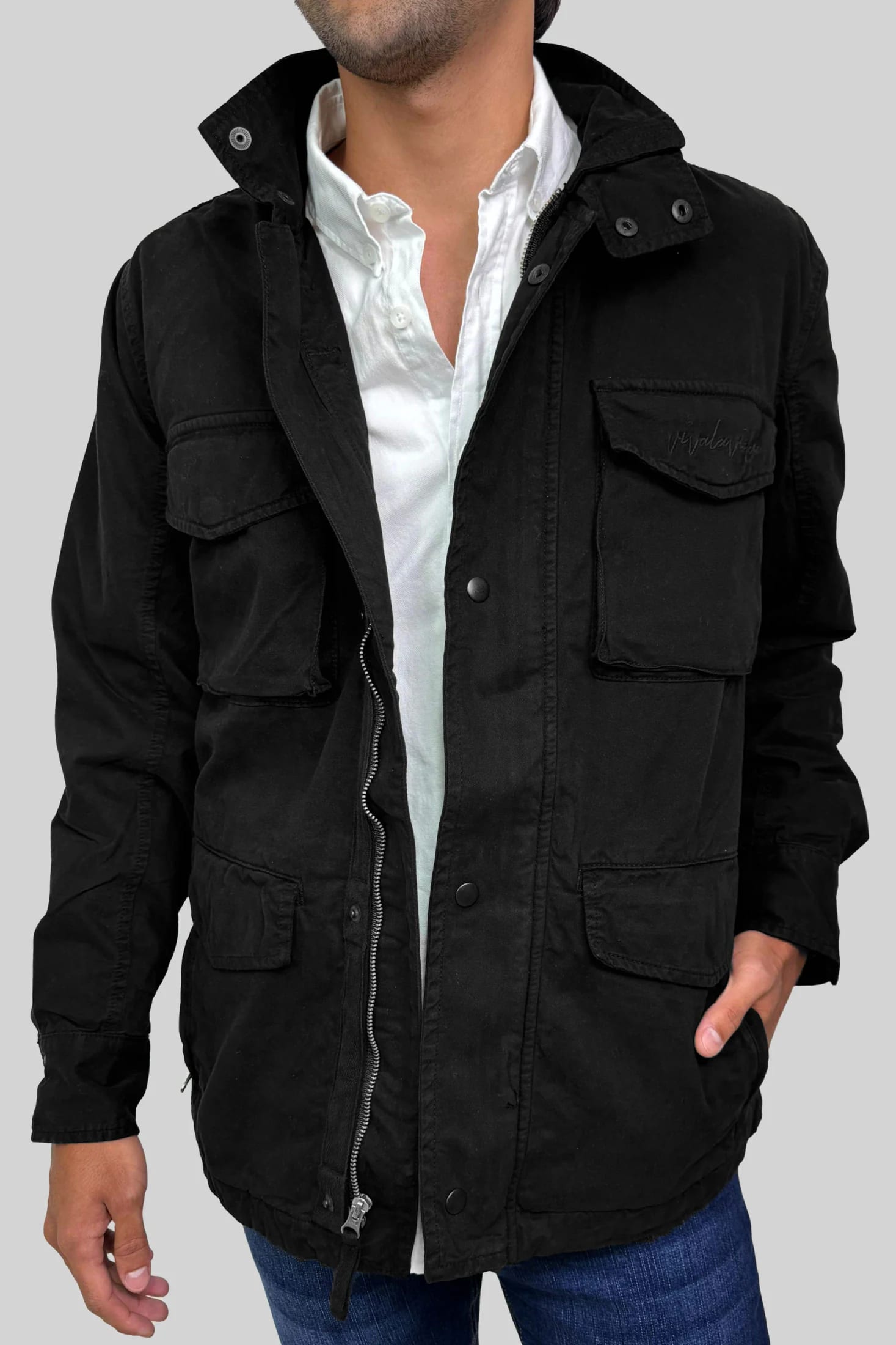 CHAQUETA HUNTER NEGRA - imagen 4